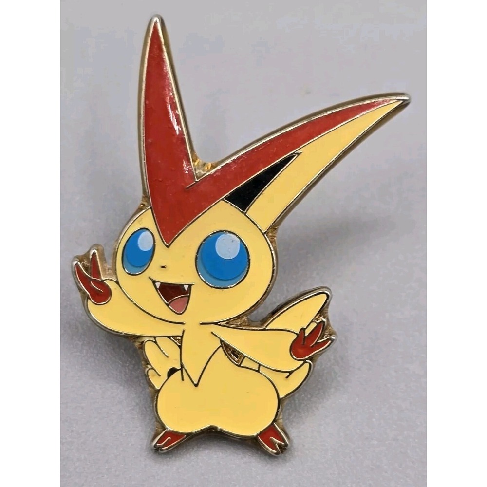 Pokemon‎ Official Mythical Victini Collectors Lapel Hat Lanyard Enamel Pin